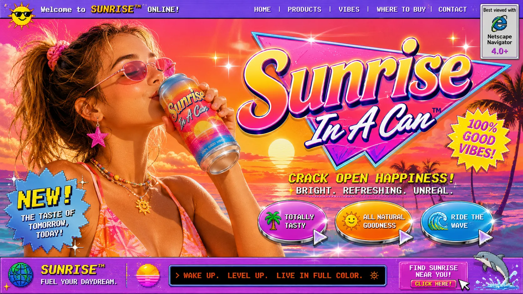 Sunrise In A Can sponsored broadcast